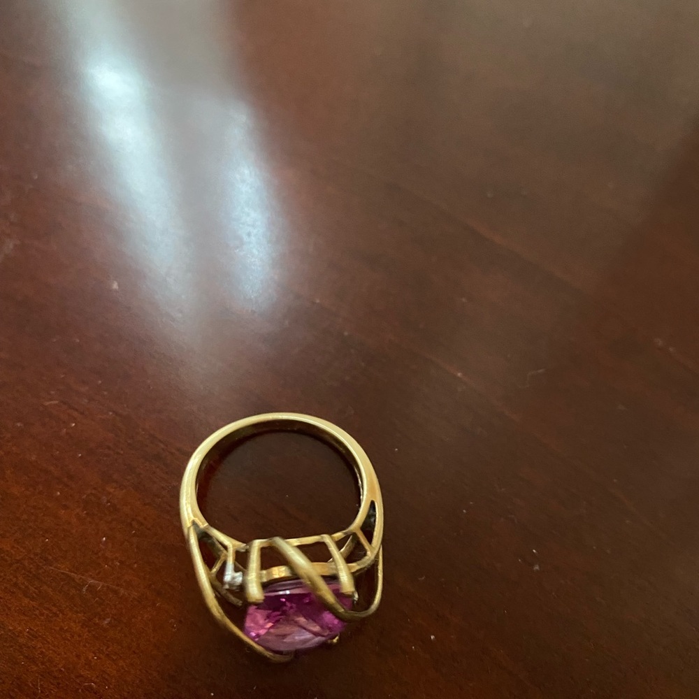 Pink 10K ring - Picture 6 of 6